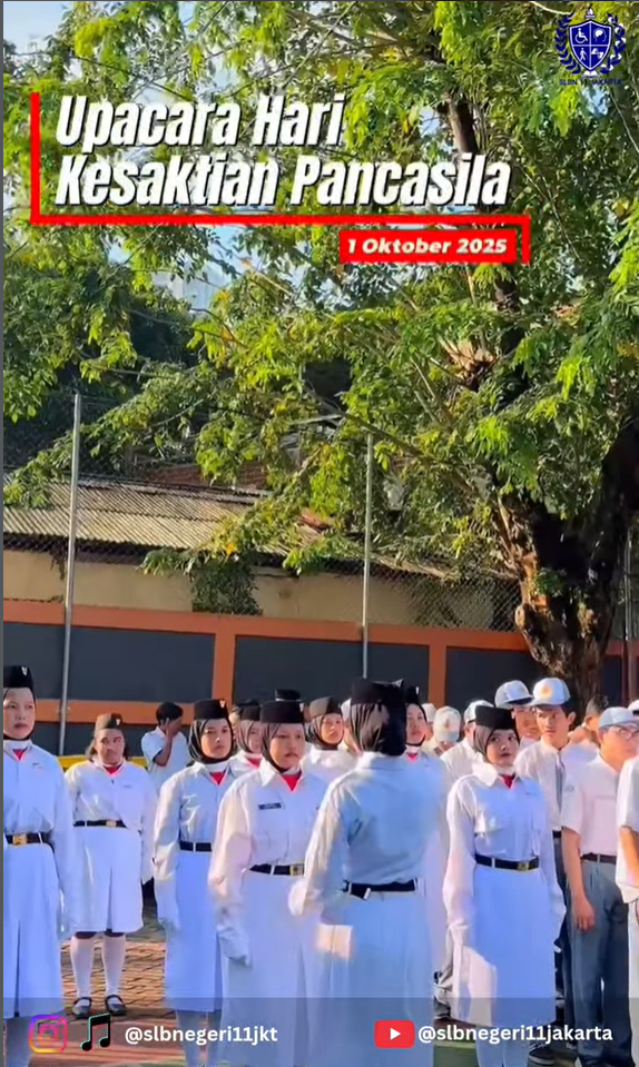 upacara peringatan hari kesaktian pancasila - slbn 11 jakarta