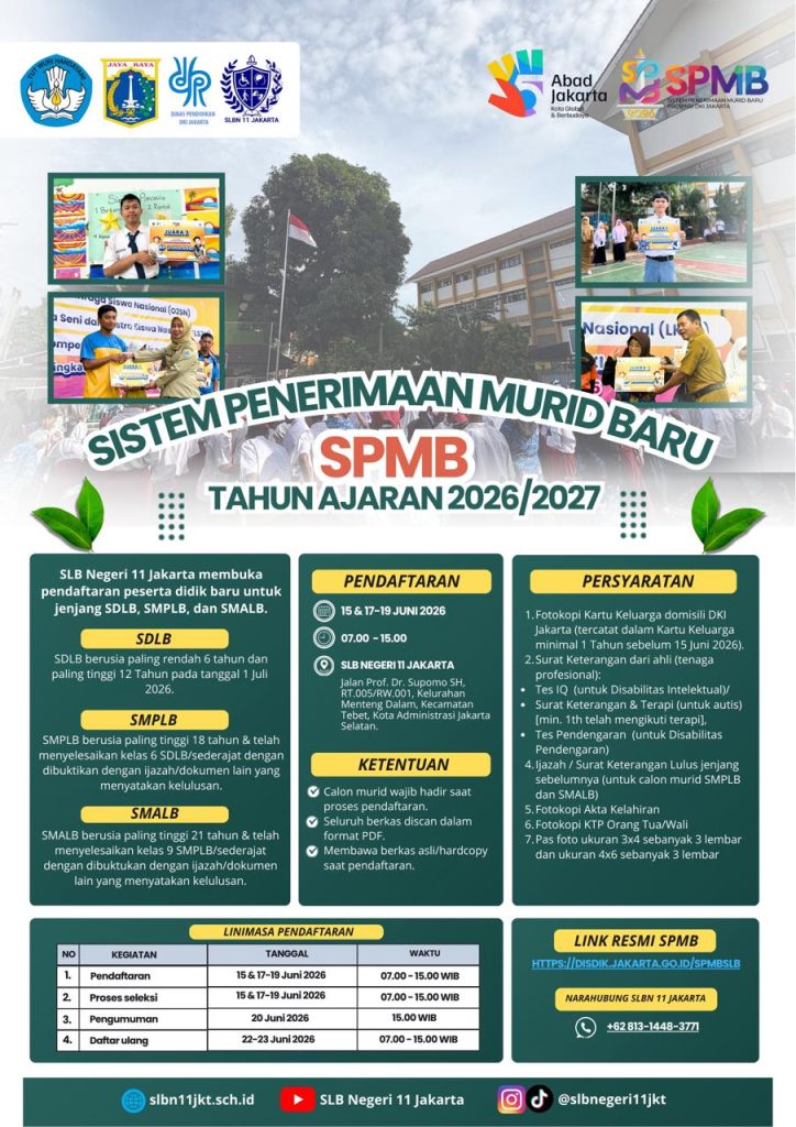 SPMB SLBN 11 Jakarta - 2026/2027