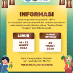 Jadwal Libur Idul Fitri 1447 H